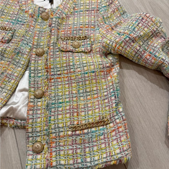 Generation Love Pastel Tweed Blazer-M - Picture 10 of 14
